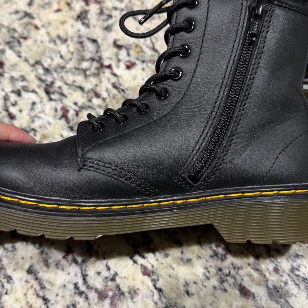Dr. Martens Black Leather Boots kids - Picture 3 of 7